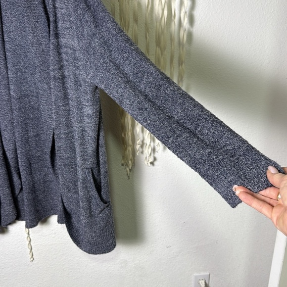 Barefoot Dreams NWT CozyChic Ultra Lite Circle Cardigan in Navy Size 2X - Picture 7 of 14